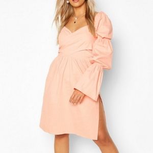 NWT Volume Sleeve Midi Dress